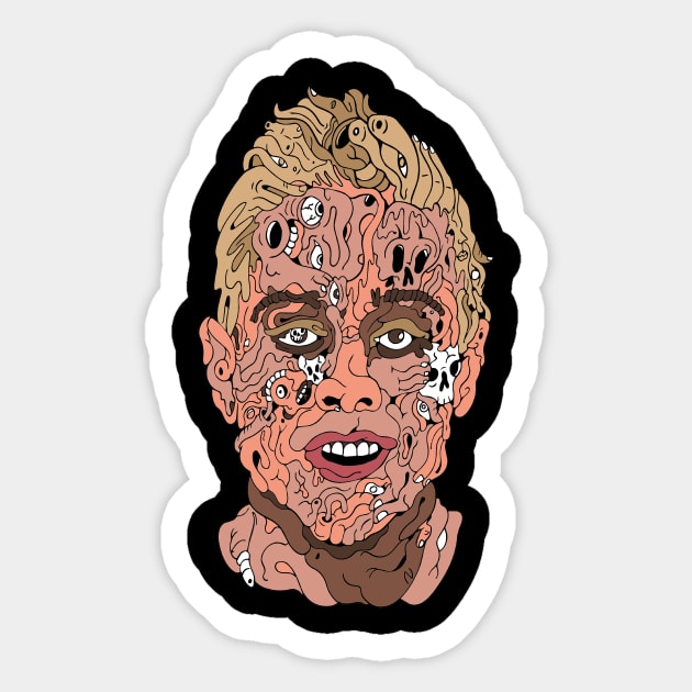 Pete infected by primordial virus Sticker by Jones76